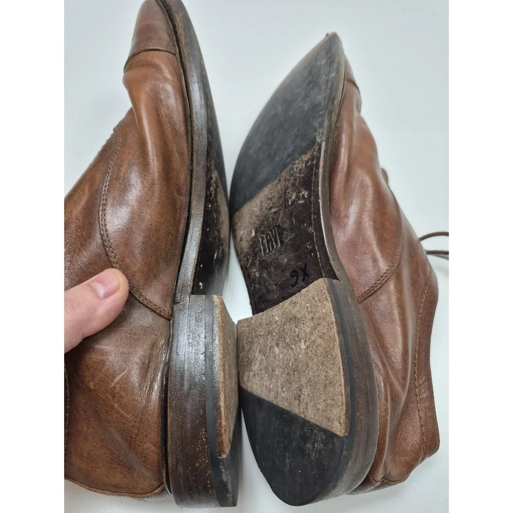 Frye Shoes Men's Size 12 Brown Leather Cap Toe Oxford Dress Casual 3480280